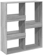 vidaXL B&uuml;cherregal Raumteiler Grau Sonoma 100x33x115 cm Holzwerkstoff, 1-tlg.