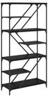 vidaXL B&uuml;cherregal B&uuml;cherregal Schwarz Eichen-Optik 91 x 36 x 176 cm...