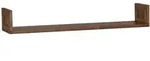 MiaM&ouml;bel Wandregal Masala, aus massivem Teakholz Braun braun 150 cm x 15 cm x...