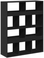 vidaXL B&uuml;cherregal B&uuml;cherregal Schwarz 100x33x125,5 cm Holzwerkstoff, 1-tlg.
