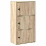 vidaXL B&uuml;cherregal B&uuml;cherregal Sonoma-Eiche 40x24x77 cm Holzwerkstoff, 1-tlg.