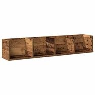 vidaXL Regal CD-Wandregal Altholz-Optik 100x18x18 cm Holzwerkstoff, 1-tlg.