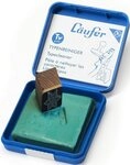 L&auml;ufer Stempel Typenreiniger Typutz 57x57x10mm gr&uuml;n