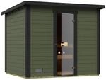 weka Saunahaus Kaapi 4, BxTxH: 258 x 226 x 214 cm, 40 mm, Blockbohlen aus...