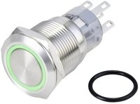 TRU COMPONENTS Schalter Drucktaster Serie LAS1-AGQ-11E LED 24 V TC-10090932