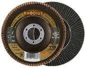 Rhodius Schleifscheibe RHODIUS TOPline LGZ F F&auml;cherschleifscheibe 115 x 22,23...
