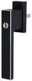 MS Beschl&auml;ge Fenstergriff Aluminium Design Fensterolive Schwarz 45&deg;Rasterung,
