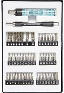 Donau Elektronik Bit-Schraubendreher Ratschen-Schraubendreher-Set 51tlg MBS50,...