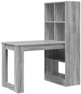vidaXL Schreibtisch Schreibtisch Graues Sonoma 122 x 67 x 145 cm Holzwerkstoff...