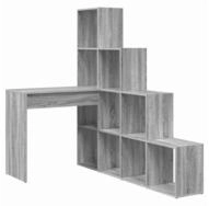 vidaXL Schreibtisch Eck-Schreibtisch Graues Sonoma 101,5 x 149,5 x 149,5 cm...