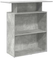 vidaXL Schreibtisch Empfangstheke Betongrau 100x40x104 cm Holzwerkstoff