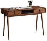 IDIMEX Schreibtisch KIM, moderner B&uuml;rotisch mit 2 Schubladen und Ablage aus
