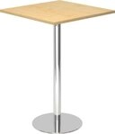 HAMMERBACHER Empfangstheke Stehtisch 80x80cm Ahorn/chrom