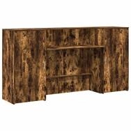 vidaXL Schreibtisch Empfangstheke R&auml;uchereiche 200x50x103,5 cm Holzwerkstoff