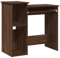 vidaXL Schreibtisch Schreibtisch mit Regal Braun Eichen-Optik 84x40x78 cm