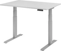 HAMMERBACHER Schreibtisch Sitz-Steh-Schreibtisch elektrisch 120x80cm Grau/Silber