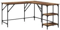 vidaXL Schreibtisch Schreibtisch Altholz 139 x 139 x 75 cm Holzwerkstoff (1-St)