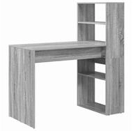 vidaXL Schreibtisch Schreibtisch Graues Sonoma 113 x 54 x 120 cm Holzwerkstoff...