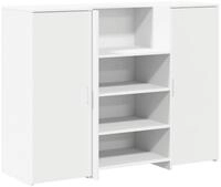 vidaXL Schreibtisch Empfangstheke Wei&szlig; 135x50x103,5 cm Holzwerkstoff