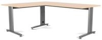 rocada Schreibtisch Anstelltisch Metal BxTxH 100x60x73cm Gestell grau Platte...