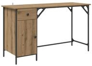 vidaXL Schreibtisch Computertisch Artisan-Eiche 131 x 48 x 75 cm Holzwerkstoff...