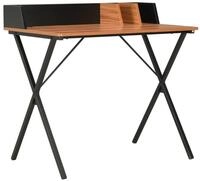 vidaXL Schreibtisch Schreibtisch Schwarz und Braun 80x50x84 cm