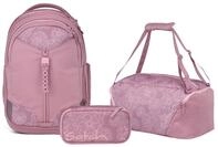 Satch Schulranzen Schulrucksack-Set MATCH Magnolia Dream 3-teilig (3-teilig),