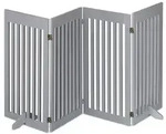 relaxdays Universalschutzgitter Graues Absperrgitter 92 cm, 4 Panel grau 207 cm...