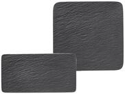 Villeroy & Boch Servierplatte Manufacture Rock Servierplatten 2er Set,...
