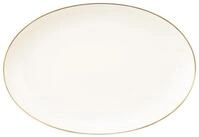 Seltmann Weiden Servierplatte Savona Goldlinie Servierplatte 35,1 x 24,2 cm,