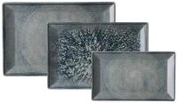 Ritzenhoff & Breker Servierplatte Grana Servierplatten-Set 3er Set, Steinzeug,