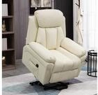 HOMCOM Massagesessel Elektrischer Aufstehsessel, Fernsehsessel mit Seitentasche