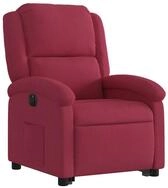 vidaXL Sessel Relaxsessel mit Aufstehhilfe Elektrisch Weinrot Samt (1-St)