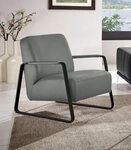 W.SCHILLIG Cocktailsessel quadroo Loungesessel, mit bezogenen Armlehnen, Gestell in