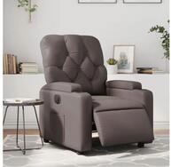 vidaXL Relaxsessel, Elektrischer Relaxsessel Braun Kunstleder
