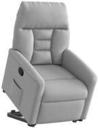 vidaXL Sessel Relaxsessel mit Aufstehhilfe Wolkengrau Stoff (1-St)