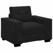 vidaXL Sofa Sessel Schwarz 100x78x80 cm Samt, 1 Teile