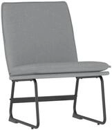 vidaXL Sessel Loungesessel Hellgrau 52x75x76 cm Stoff (1-St)