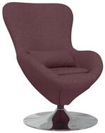vidaXL Sessel Eiersessel Lila 63 x 73 x 90 cm Stoff (1-St)
