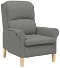 vidaXL Sessel 76 x 94 x 102 cm Sessel Wohnzimmer Polstersessel Relaxsessel grau