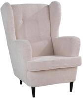 ED EXCITING DESIGN Ohrensessel OSKAR, Beige, Webstoffbezug, mit Armlehnen, mit