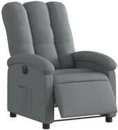 vidaXL Sessel Relaxsessel Elektrisch Dunkelgrau Stoff (1-St)