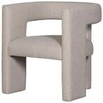 WOOOD Sessel Tiwa aus Boucle-Stoff, Beige