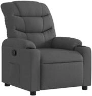 vidaXL Sessel Relaxsessel Dunkelgrau Stoff (1-St)