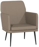 vidaXL Sessel Sessel Cappuccino-Braun 61x78x80 cm Kunstleder (1-St)