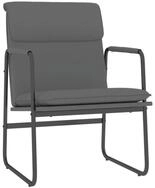 vidaXL Sessel Loungesessel Grau 55x64x80 cm Kunstleder (1-St)