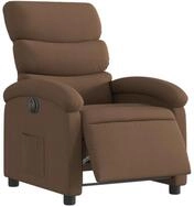 vidaXL Sessel Relaxsessel Elektrisch Braun Stoff (1-St)