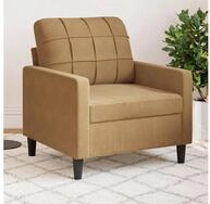 vidaXL Sessel, Sessel Braun 60 cm Samt