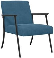 vidaXL Sessel Sessel Blau 59 x 75 x 78 cm Samt (1-St)