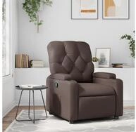 vidaXL Relaxsessel, Relaxsessel Braun Kunstleder